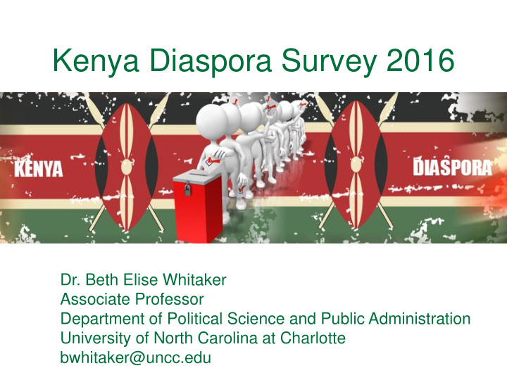 kenya diaspora survey 2016