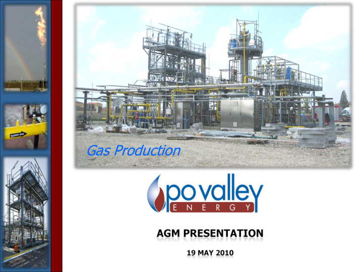 gas production italy and po valley
