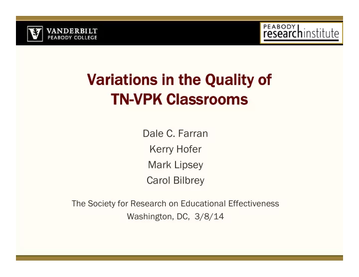 variations in the quality of variations in the quality of