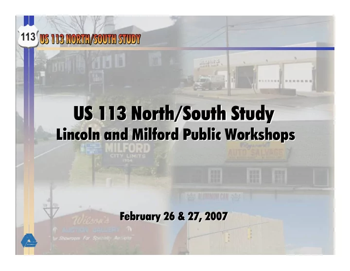 us 113 north south study us 113 north south study