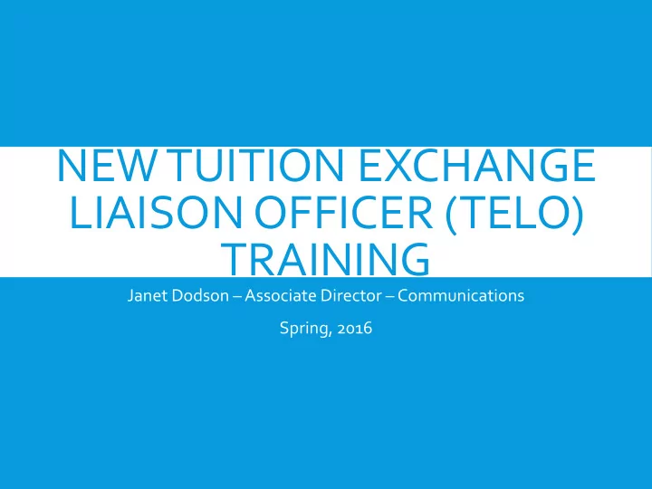 liaison officer telo
