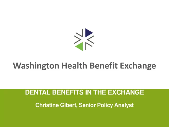 washington health benefit exchange