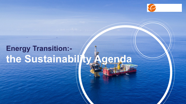 the sustainability agenda