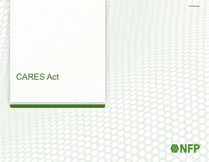 cares act c e a r s