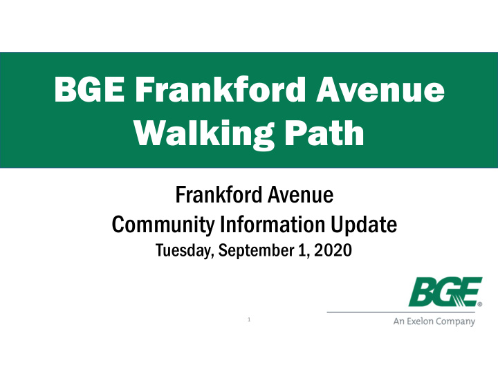 bge frankford avenue walking path