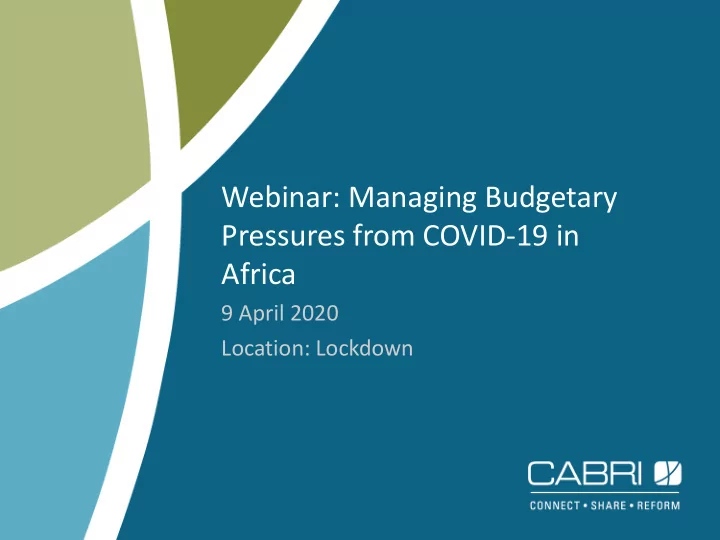 pressures from covid 19 in