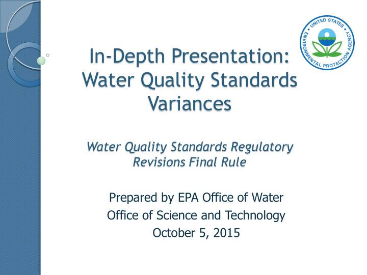 water quality standards