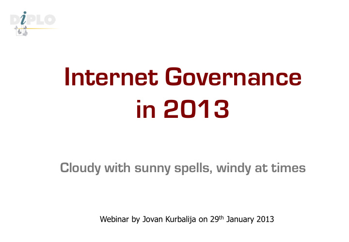 internet governance in 2013