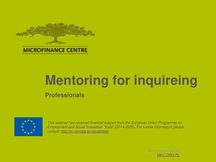 mentoring for inquireing