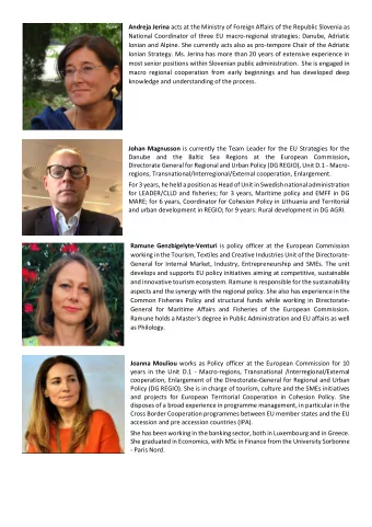 Andreja Jerina acts at the Ministry of Foreign Affairs of the Republic Slovenia as  National