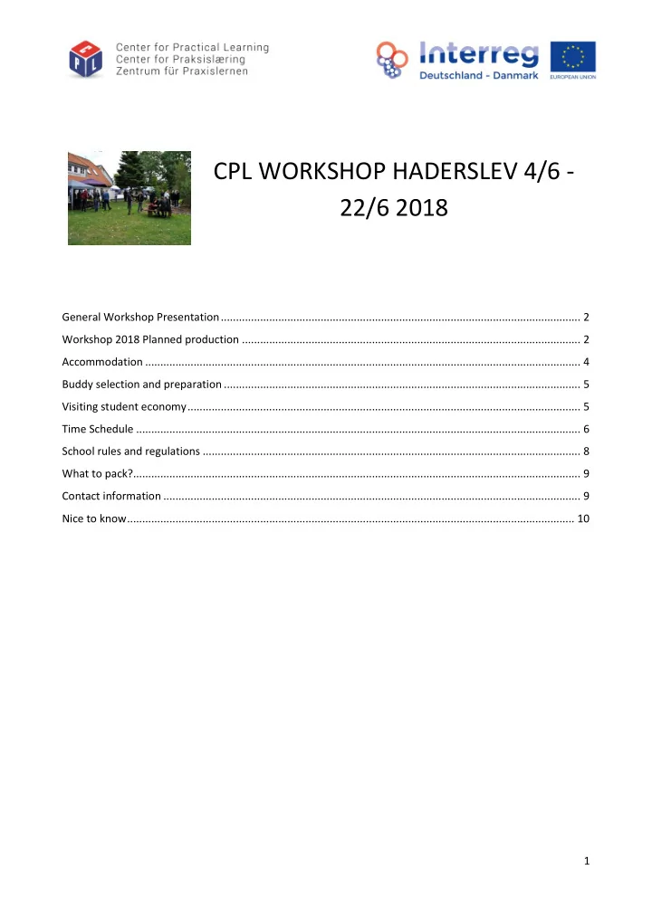 cpl workshop haderslev 4 6 22 6 2018