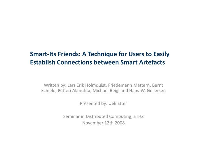 smart its friends a technique for users to easily q y