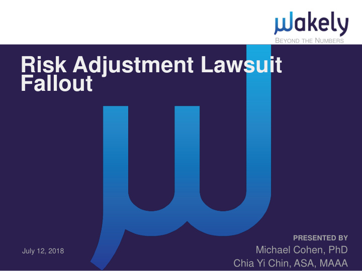 risk adjustment lawsuit fallout