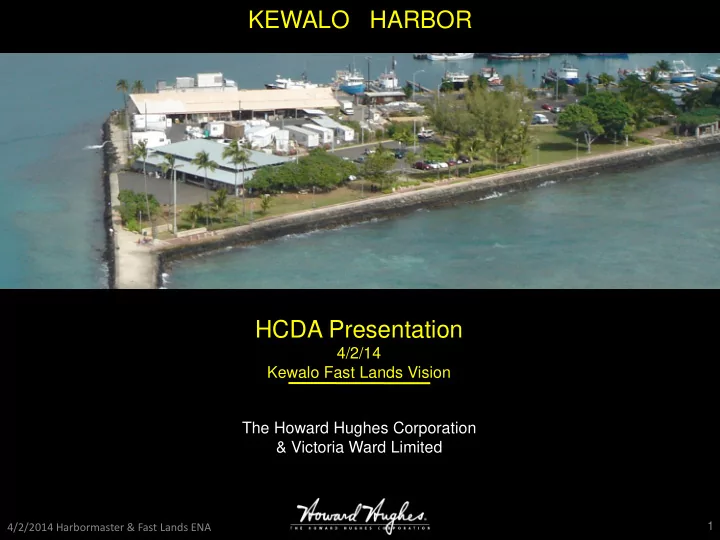 kewalo harbor hcda presentation