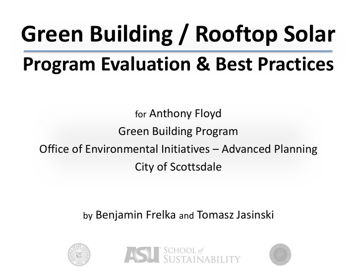 green building rooftop solar