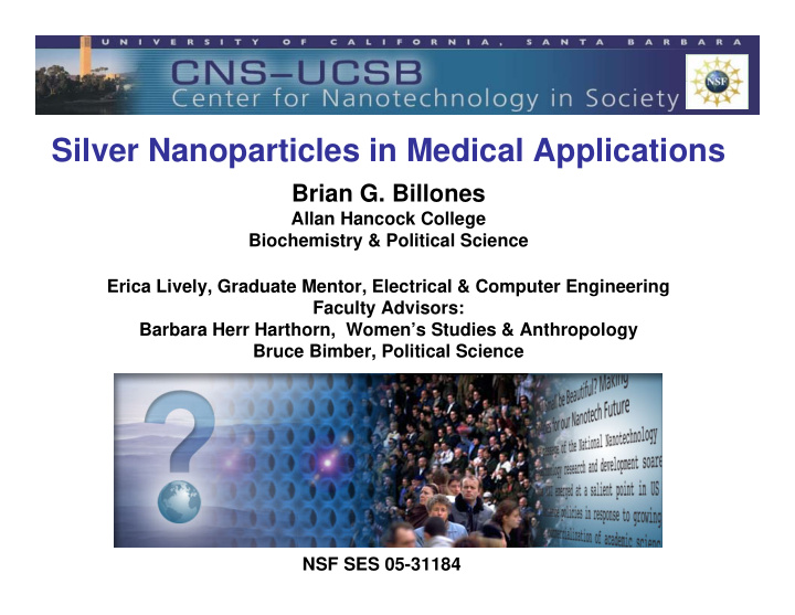 silver nanoparticles in medical applications