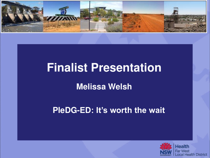 finalist presentation
