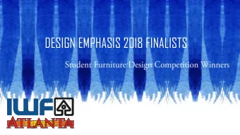 DESIGN EMPHASIS 2018 FINALISTS  Design Emphasis 2018 Finalist  Honorable Mention  Commercial