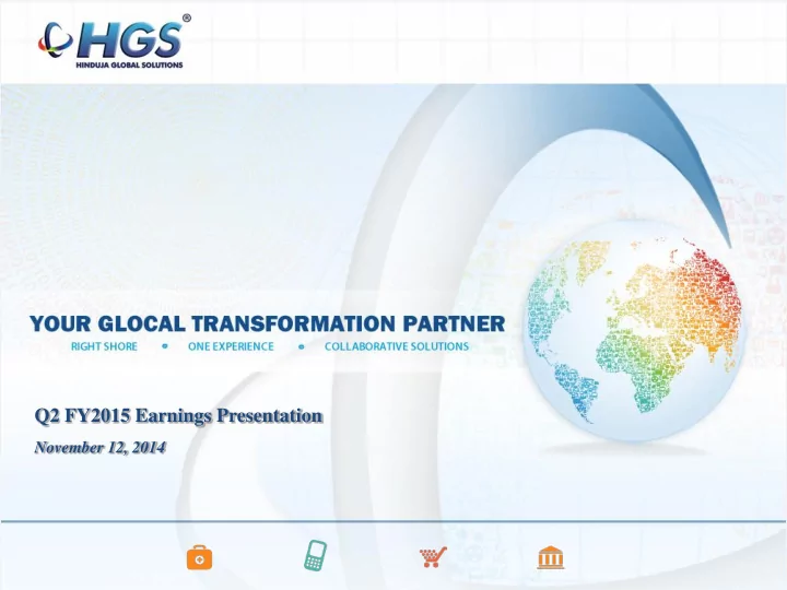 q2 fy2015 earnings presentation