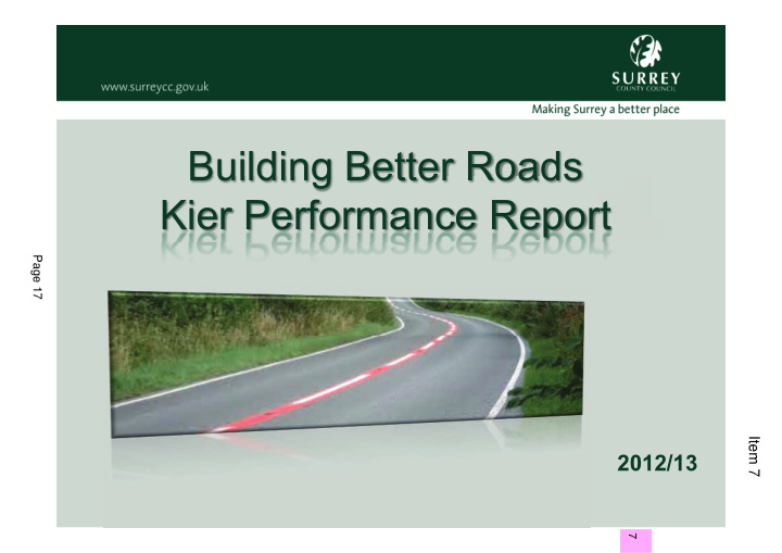 building better roads