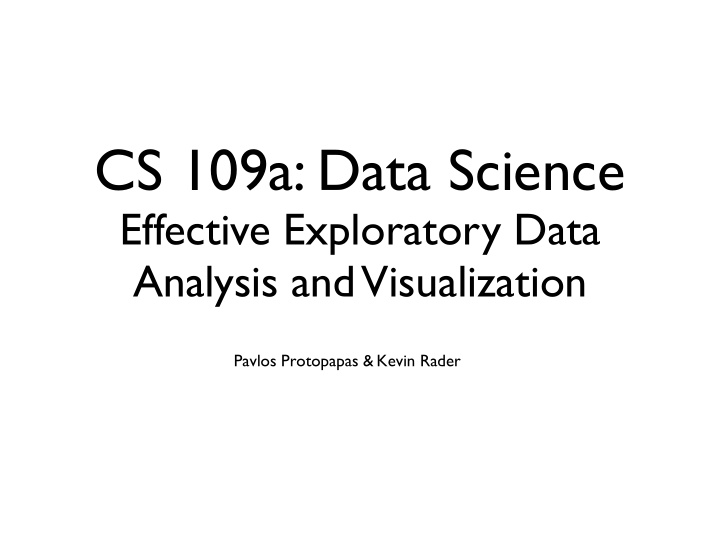 cs 109a data science