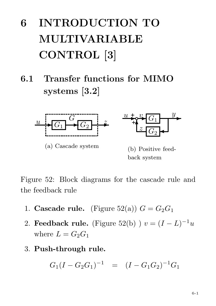 6 introduction to multivariable control 3