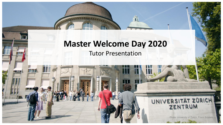 master welcome day 2020