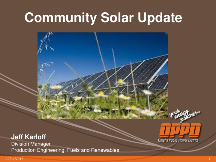 community solar update