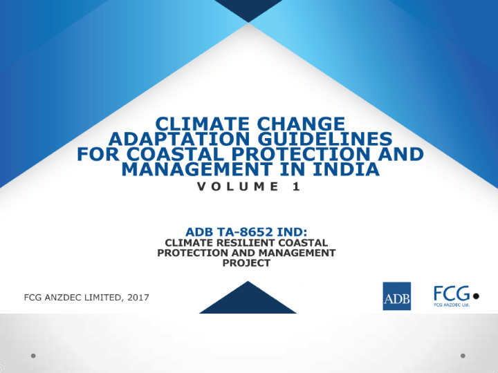 climate change adaptation guidelines for coastal