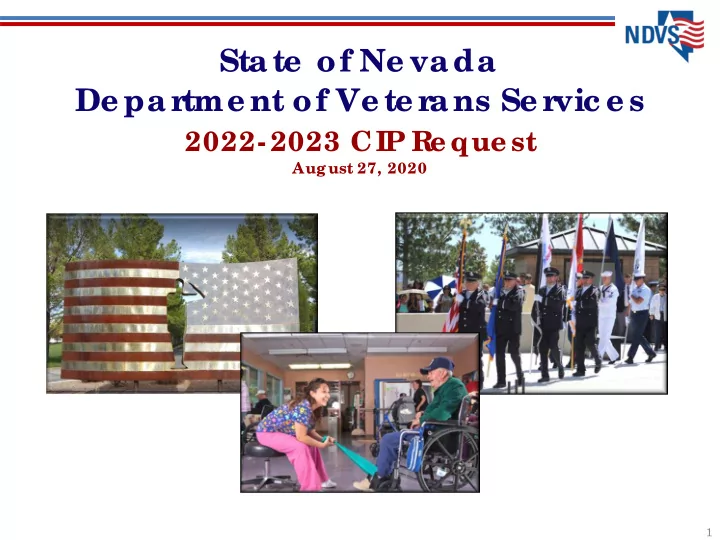 state of ne vada de par tme nt of ve te r ans se r vic e s