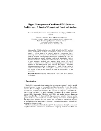 Hyper Heterogeneous Cloud-based IMS Software  Architecture: A Proof-of-Concept and Empirical