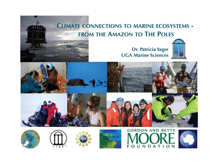 c limate connections to marine ecosystems