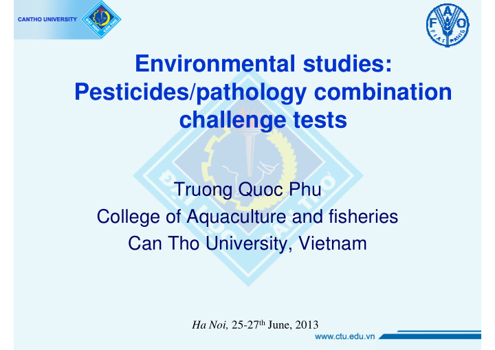 environmental studies pesticides pathology combination