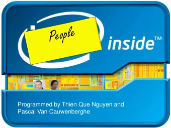 Human Multithreading  Pascal Van Cauwenberghe  Programmed by Thien Que Nguyen and  Pascal Van