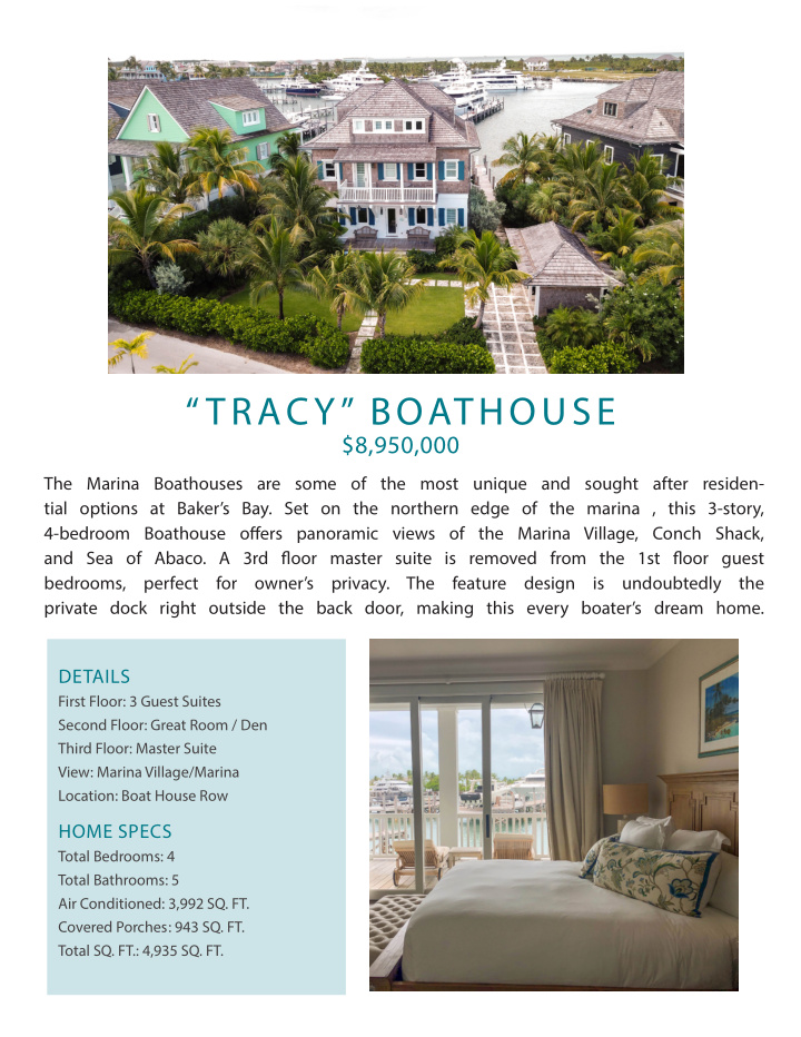 tracy boathouse