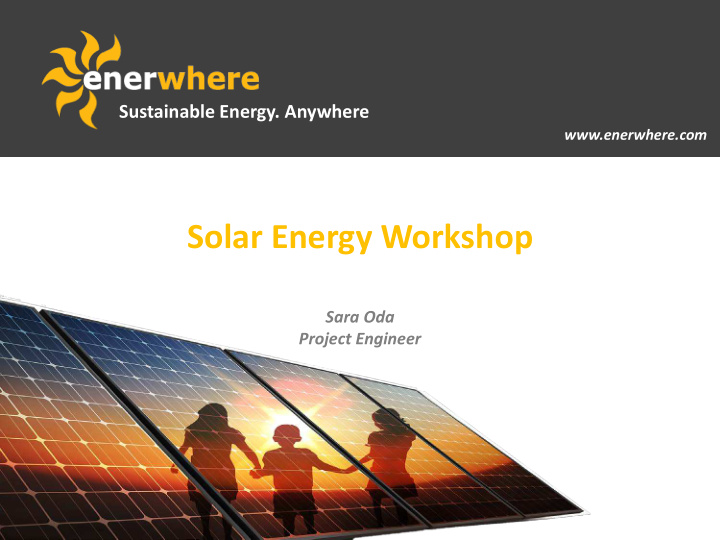 solar energy workshop