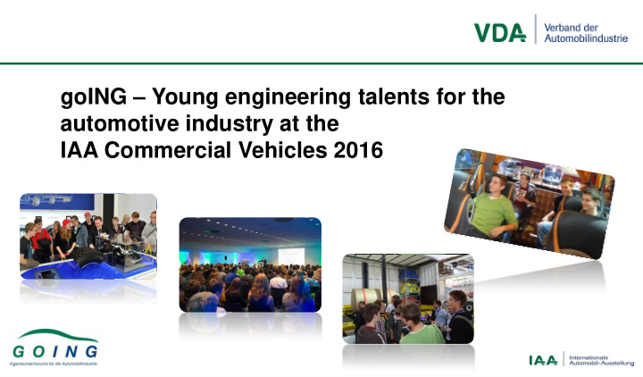 going young engineering talents for the automotive