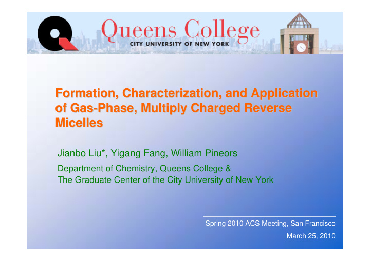 formation characterization and application formation