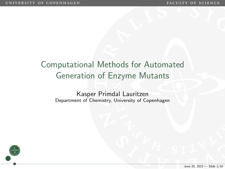 computational methods for automated generation of enzyme
