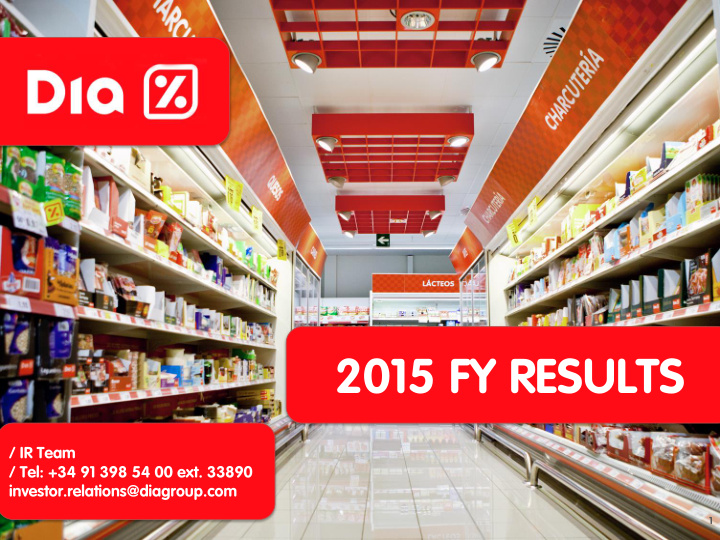 2015 fy results