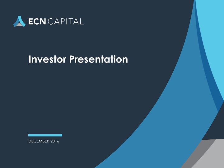 investor presentation