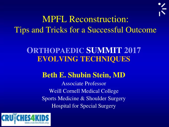mpfl reconstruction