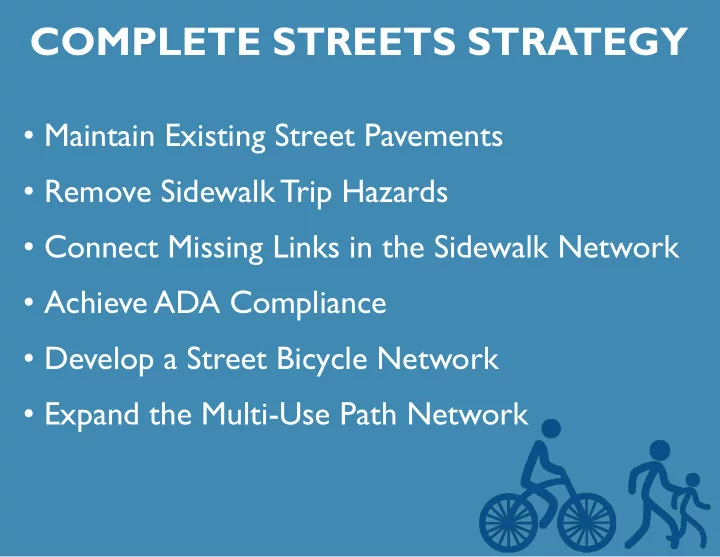 complete streets strategy