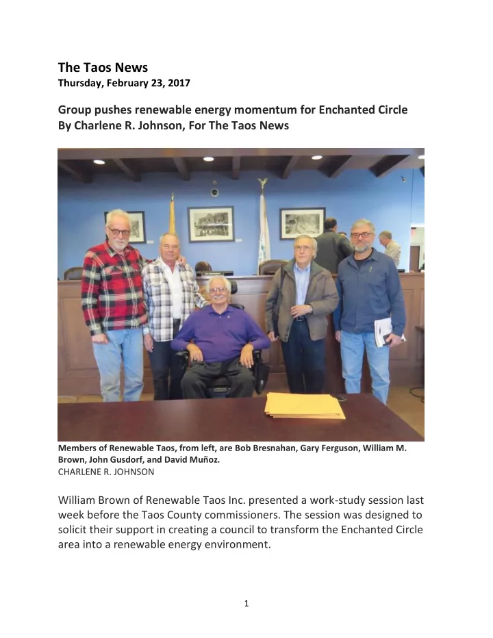 the taos news