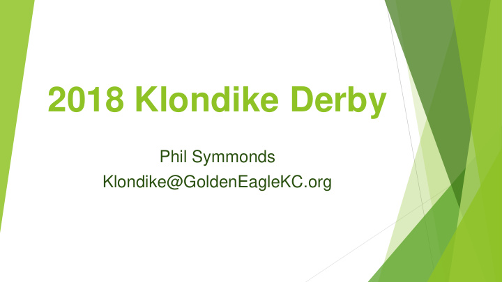 2018 klondike derby