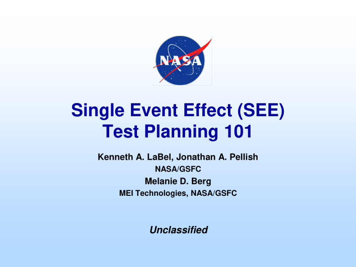 single event effect see test planning 101