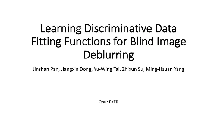 learning dis iscriminative data