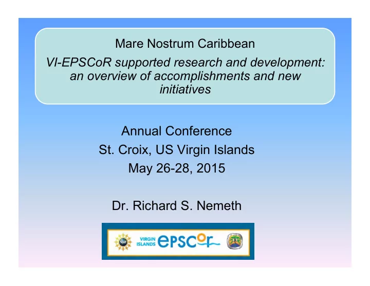 annual conference st croix us virgin islands may 26 28