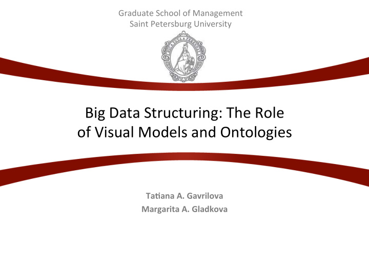 big data structuring the role of visual models and