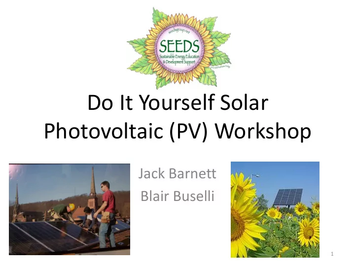 do it yourself solar